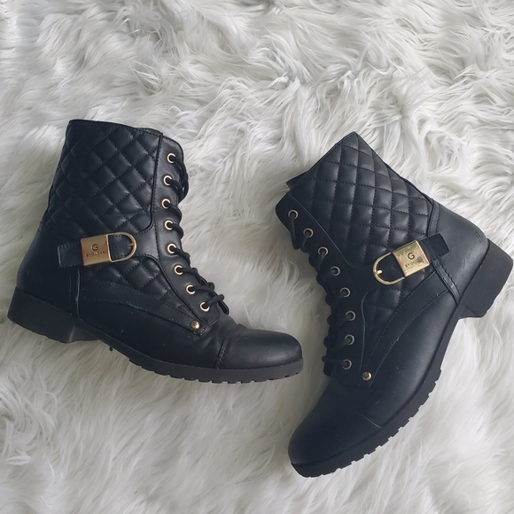 Guess quilted boots Clearance